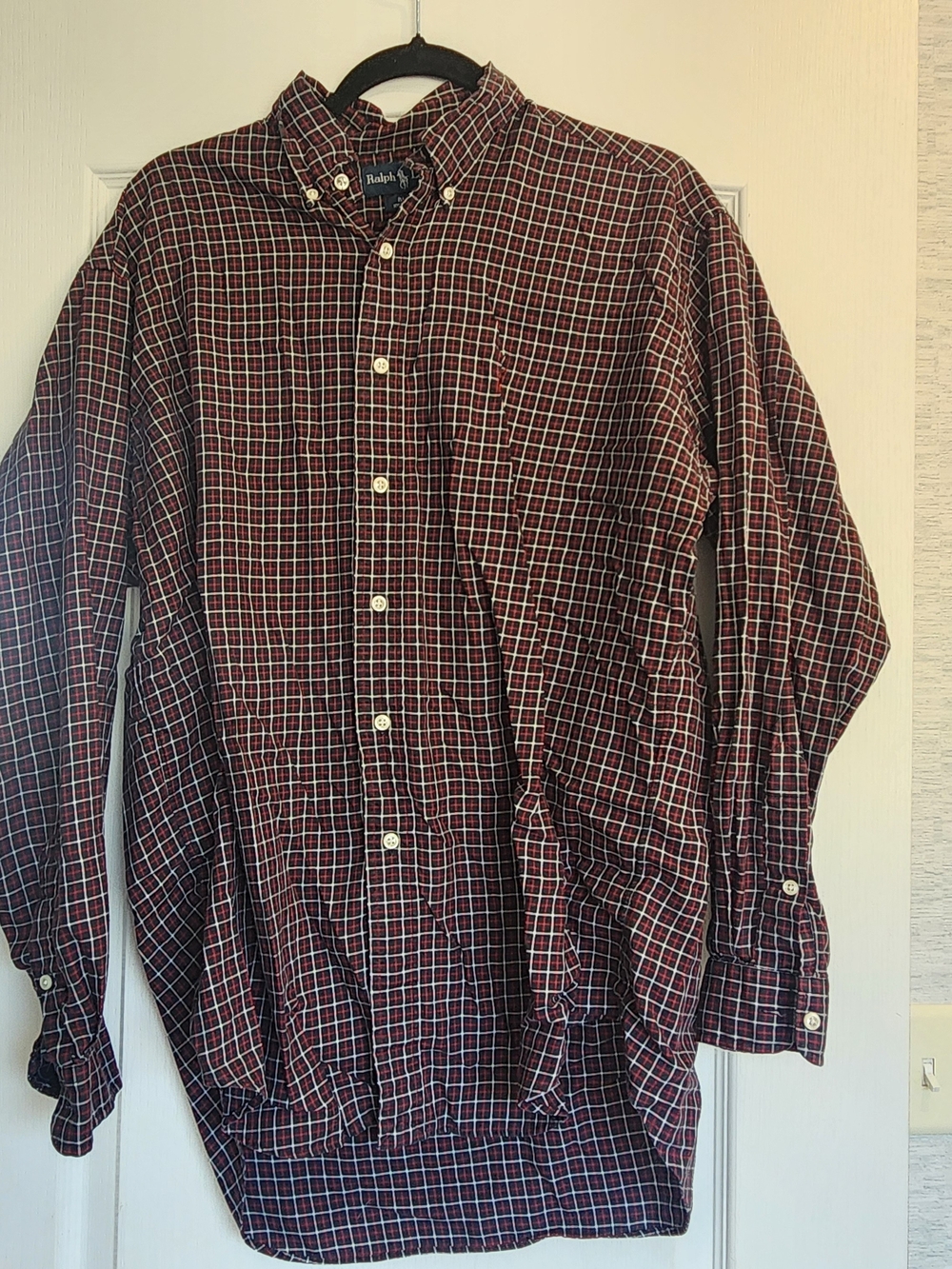 Polo by Ralph Lauren Plaid Button-Down Shirt M Euc